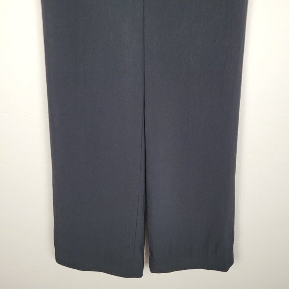 Everlane Wide Leg Pants Triacetate Trousers Full Lenght Black Size 00 - Picture 5 of 11